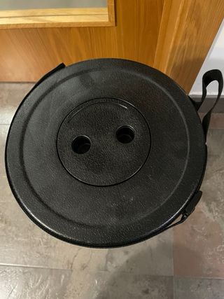 Taburete plegable negro