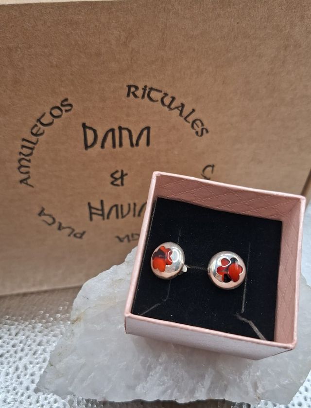 Pendientes Plata 950 Huayruro
