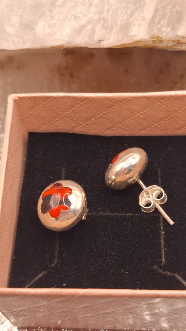 Pendientes Plata 950 Huayruro