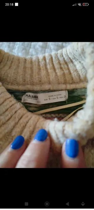 Jersey Pull&Bear mujer estampado mariposas