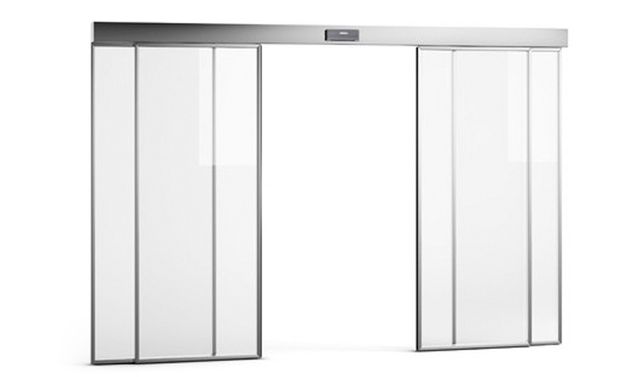 Puerta automática de cristal