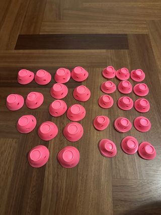 Set Bigodini Silicone Rosa