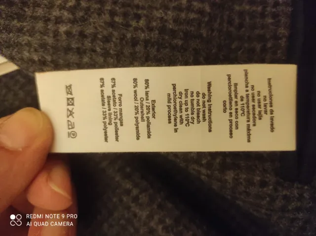 Chaqueta Scalper Lana Hombre