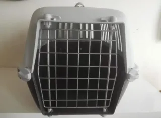 Transportín para mascotas gris