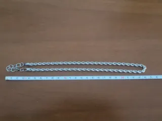 Collana in acciaio lavorazione funetta