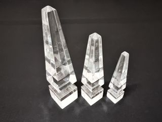 Set de 3 Obeliscos Astrolite Herb Ritts anos 70