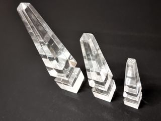 Set de 3 Obeliscos Astrolite Herb Ritts anos 70