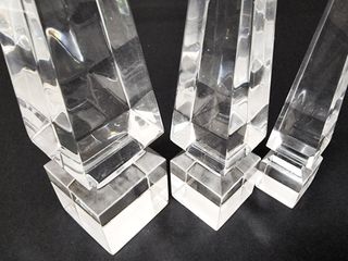 Set de 3 Obeliscos Astrolite Herb Ritts anos 70