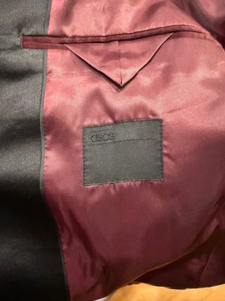 Americana terciopelo hombre granate