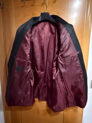 Americana terciopelo hombre granate