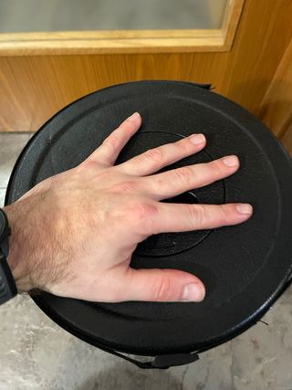 Taburete plegable negro