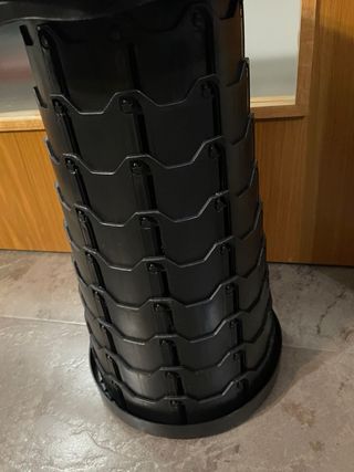 Taburete plegable negro