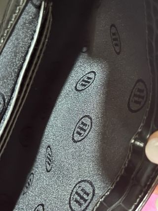 Bolso Negro Tommy Hilfiger Cocodrilo