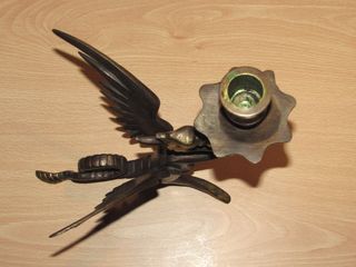 Candelabro dragón fénix estilo gótico medieval