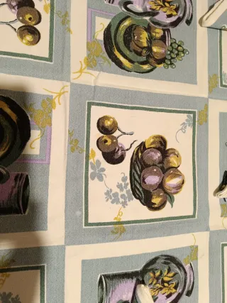 Mantel individual con estampado de frutas