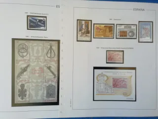Sellos de España años 1990 y 1991.