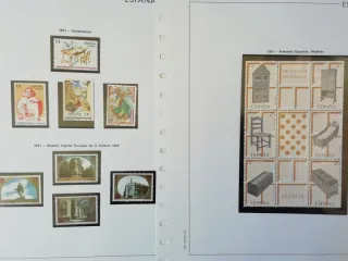 Sellos de España años 1990 y 1991.