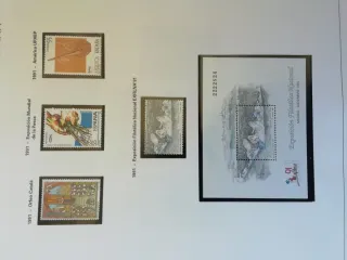 Sellos de España años 1990 y 1991.