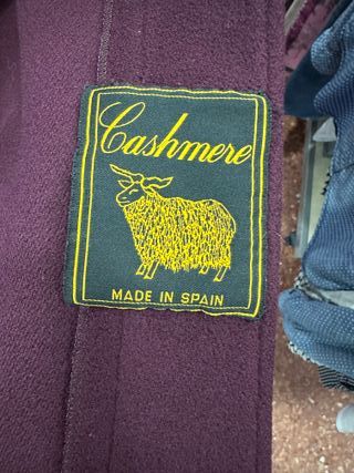 Capa de Cachemira con Zorro Talla Única