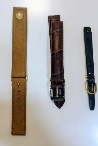 Set di cinture in pelle per orologi