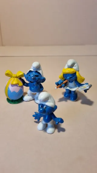 Muñecos Pitufos PVC Años 80