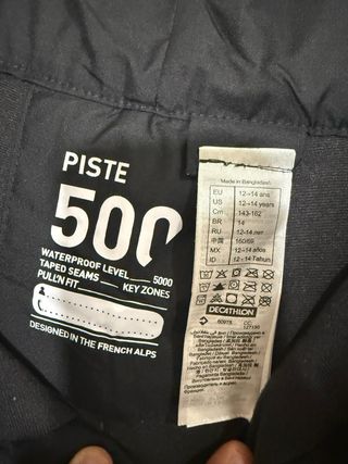 Pantalón de esquí/snowboard negro