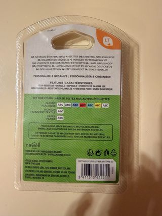 Recambio Cinta DYMO Blanca Plástico