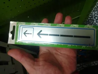 Señal informativa flechas