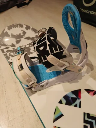 Tabla Snow 149cm + Fijaciones + Botas + Casco