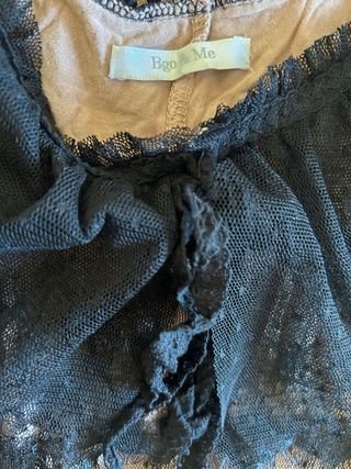 Vestido negro encaje fiesta