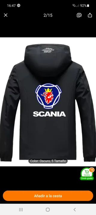 Chaqueta Scania Talla XL