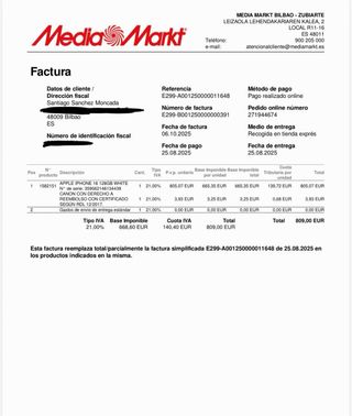 iPhone 16 128GB Bianco