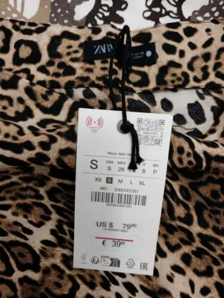 Falda larga estampado leopardo