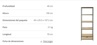 Estantería Long Island Maisons du Monde