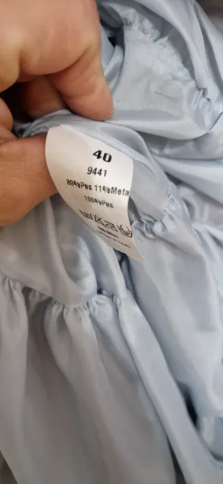 Vestido fiesta rosa y gris floral