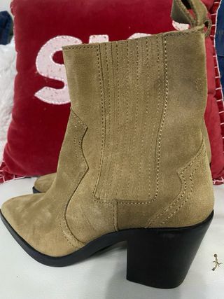 Botines Zara Serraje Marrón T.35