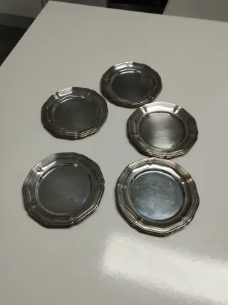 5 Platos de Alpaca para Pan