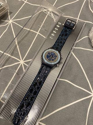 Orologio Swatch Chrono Blu Coccodrillo