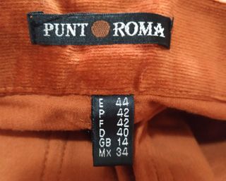 Pantalón Punto Roma color marrón teja