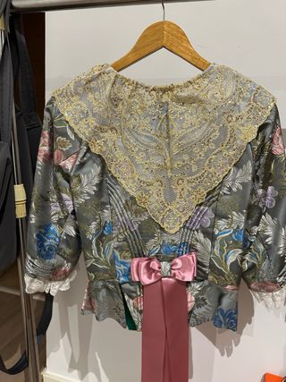 Traje de Fallera Gris