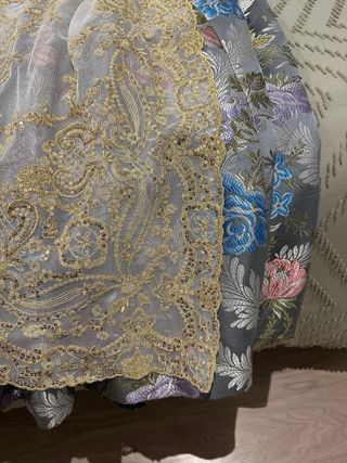 Traje de Fallera Gris