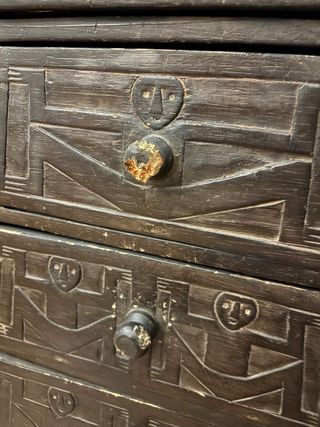 Mueble Inca Madera Tallado