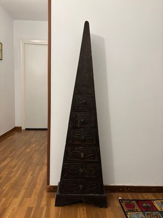 Mueble Inca Madera Tallado