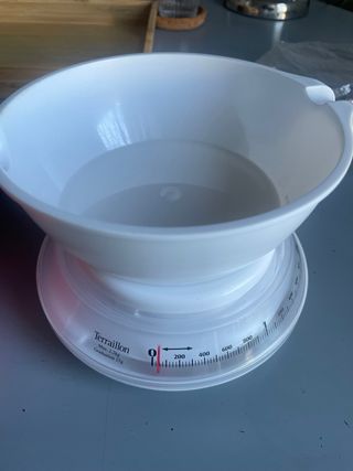 Balanza de cocina que no necesita pilas