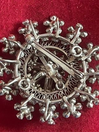 Spilla antica inglese argento e turchese