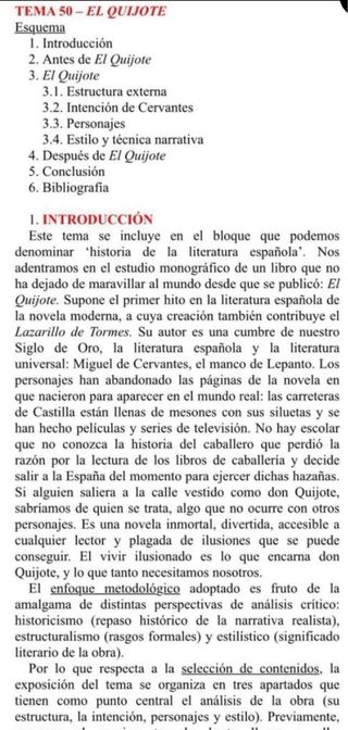 Apuntes oposiciones profesorado Secundaria