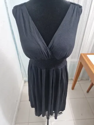Vestido negro verano con encaje