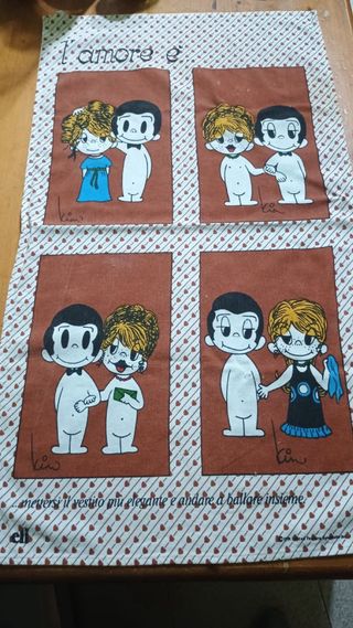 asciugamano L'amore è con disegni Love