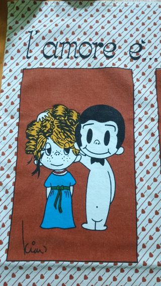 asciugamano L'amore è con disegni Love