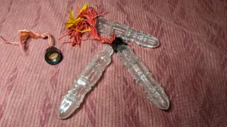 Perfumero antiguo cristal y baquelita